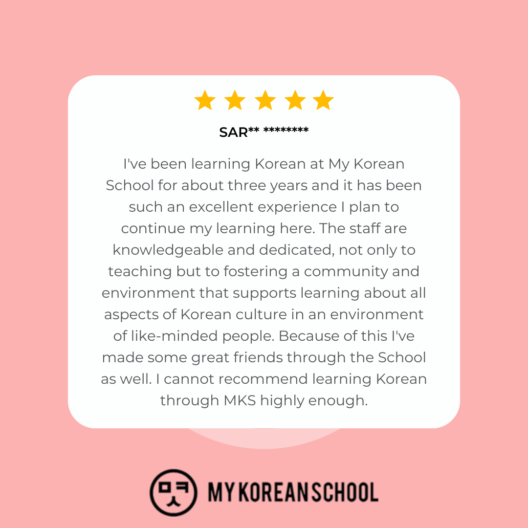 An Excellent Korean Learning Experience Over the Years